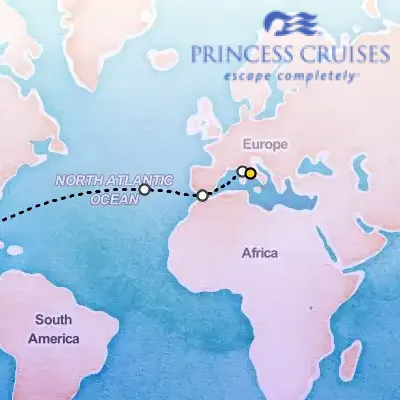 March 27th, 2026  - Western Mediterranean Passage on the Princess Enchanted