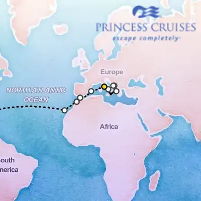 November 13th, 2027  - Mediterranean, Canary Islands & Moroccan Grand Adventure on the Princess Enchanted