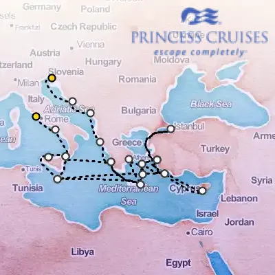 May 11th, 2027  - The Best of the Mediterranean Cruise on the Princess Enchanted