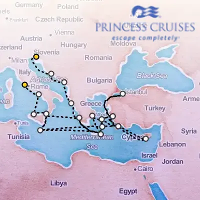 October 5th, 2027  - The Best of the Mediterranean Cruise on the Princess Enchanted