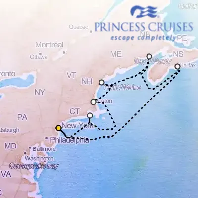 October 25th, 2025  - Canada & New England, With St. John Cruise on the Princess Enchanted