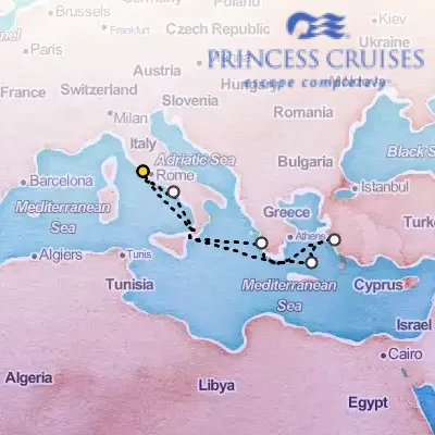 May 12th, 2026  - Mediterranean & Aegean Cruise on the Princess Enchanted