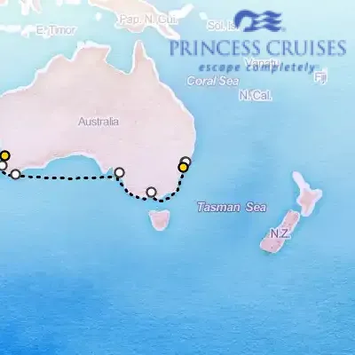 April 2nd, 2027  - Southern Australia Explorer on the Princess Grand