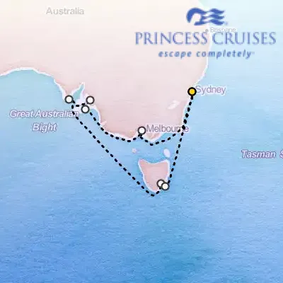 November 18th, 2026  - Southern Australia Explorer on the Princess Grand