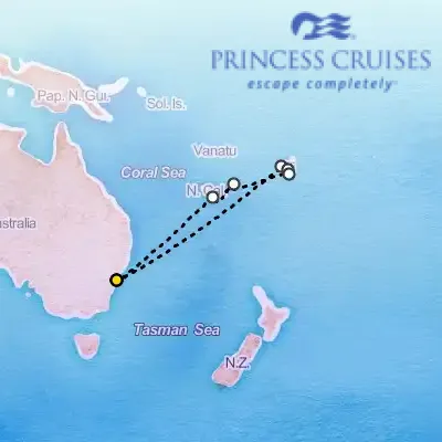 March 20th, 2027  - Fiji Cruise on the Princess Grand