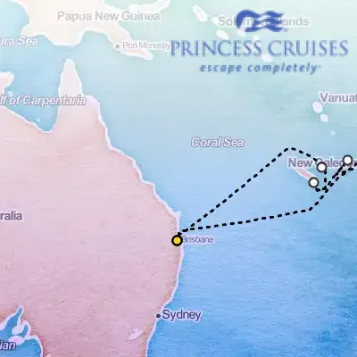 January 6th, 2027  - Fiji Cruise on the Princess Grand