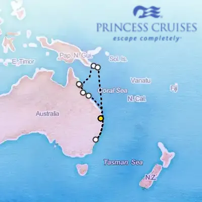 June 1st, 2027  - Papua New Guinea Cruise on the Princess Grand