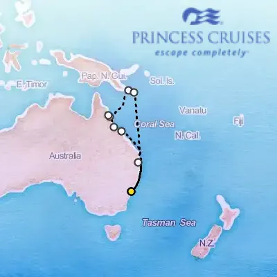 June 3rd, 2027  - Papua New Guinea Cruise on the Princess Grand