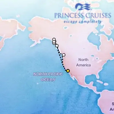 August 30th, 2025  - Inside Passage, with Glacier Bay National Park Cruise on the Princess Grand