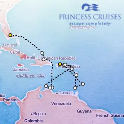 October 1st, 2025  - Southern Caribbean Adventurer on the Princess Grand