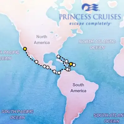 April 5th, 2026  - Panama Canal & Caribbean Adventurer on the Princess Grand