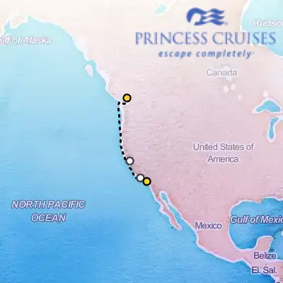 September 19th, 2026  - Pacific Wine Country Cruise on the Princess Grand