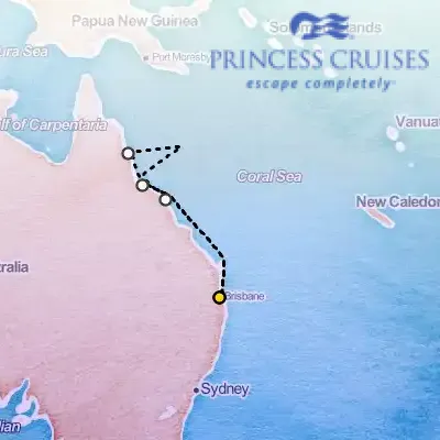 March 1st, 2027  - Queensland with Great Barrier Reef Cruise on the Princess Grand
