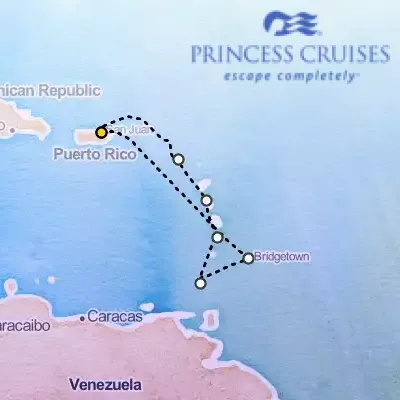February 15th, 2026  - Southern Caribbean with Barbados & St. Kitts Cruise on the Princess Grand