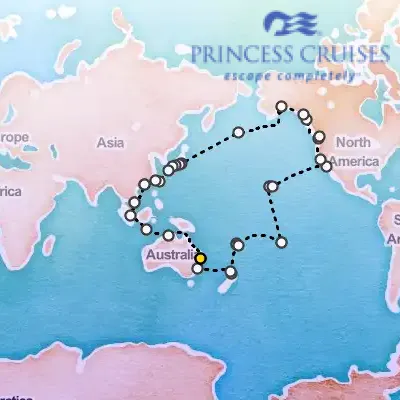 June 15th, 2027  - Circle Pacific & Brisbane Cruise on the Princess Grand