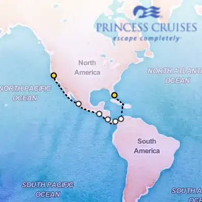 December 7th, 2025  - Panama Canal, Ocean to Ocean on the Princess Island