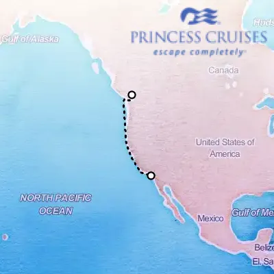 September 16th, 2026  - Pacific Coastal Cruise on the Princess Island