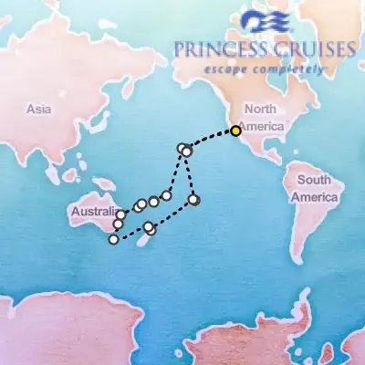 March 13th, 2026  - South Pacific & Australia & New Zealand Cruise on the Princess Island