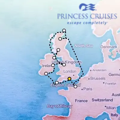 August 5th, 2027  - British Isles with France & Belfast Cruise on the Princess Majestic
