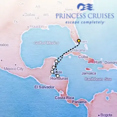 March 15th, 2026  - Western Caribbean with Mexico Cruise on the Princess Majestic