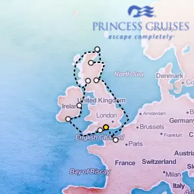 July 20th, 2025  - British Isles & France Cruise on the Princess Regal