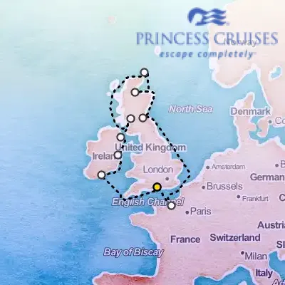 September 16th, 2025  - British Isles & France Cruise on the Princess Regal