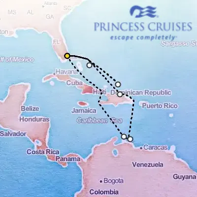 March 6th, 2027  - Southern & Eastern Caribbean Adventurer on the Princess Regal