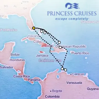 December 6th, 2026  - Southern & Eastern Caribbean Adventurer on the Princess Regal