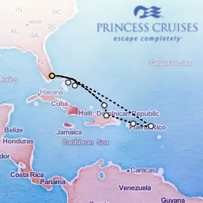 January 17th, 2027  - Caribbean Eastern Adventurer on the Princess Regal