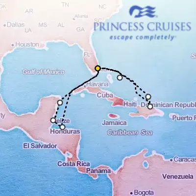 June 6th, 2026  - Eastern & Western Caribbean Adventurer Cruise on the Princess Regal