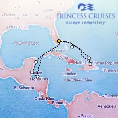 May 2nd, 2026  - Eastern & Western Caribbean Adventurer Cruise on the Princess Regal