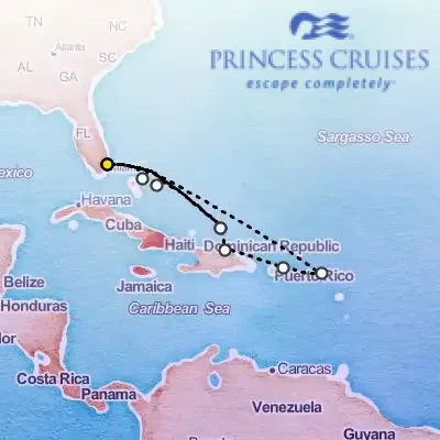 November 28th, 2026  - Caribbean Eastern Adventurer on the Princess Regal