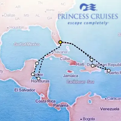 September 5th, 2026  - Eastern & Western Caribbean Adventurer Cruise on the Princess Regal