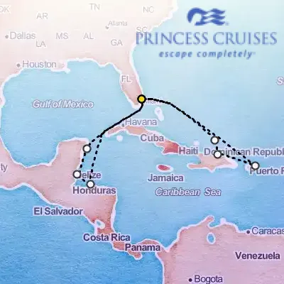 September 12th, 2026  - Eastern & Western Caribbean Adventurer Cruise on the Princess Regal