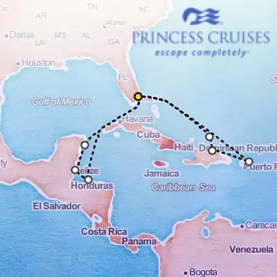 September 19th, 2026  - Eastern & Western Caribbean Adventurer Cruise on the Princess Regal