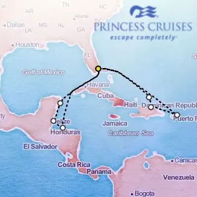 September 26th, 2026  - Eastern & Western Caribbean Adventurer Cruise on the Princess Regal