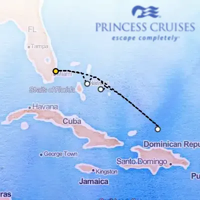 January 3rd, 2027  - Eastern Caribbean with Turks & Caicos Cruise on the Princess Regal