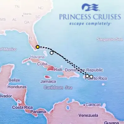 May 23rd, 2026  - Eastern Caribbean Cruise, With St. Thomas on the Princess Regal