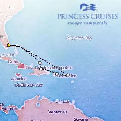 October 31st, 2026  - Eastern Caribbean, With Puerto Rico on the Princess Regal