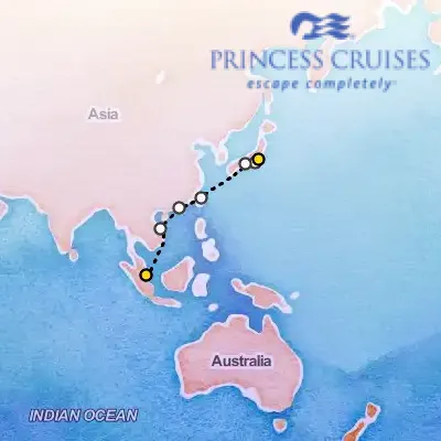 October 4th, 2026  - Southeast Asia & Japan Cruise on the Princess Royal
