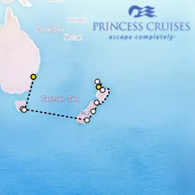 March 6th, 2027  - Australia & New Zealand Cruise on the Princess Royal