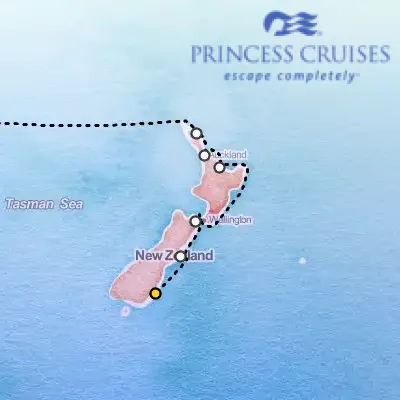 January 16th, 2027  - New Zealand Cruise on the Princess Royal