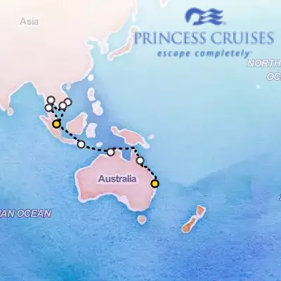 November 1st, 2026  - Asia & Australia Cruise on the Princess Royal
