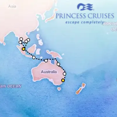 November 1st, 2026  - Asia & Australia Cruise on the Princess Royal
