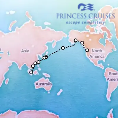 September 19th, 2026  - Southeast Asia, Japan & Alaska Grand Adventure on the Princess Royal