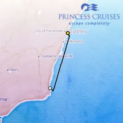 March 25th, 2027  - Sapphire Coast Seacation on the Princess Royal