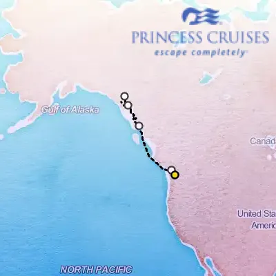 August 16th, 2025  - Inside Passage, with Glacier Bay National Park Cruise on the Princess Royal