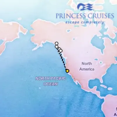 July 2nd, 2026  - Inside Passage, Roundtrip San Francisco on the Princess Ruby