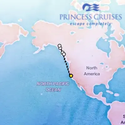 July 22nd, 2026  - Inside Passage, Roundtrip San Francisco on the Princess Ruby