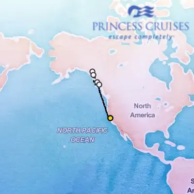 August 11th, 2025  - Inside Passage, with Glacier Bay National Park Cruise on the Princess Ruby